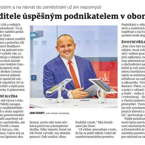 Z výkonného ředitele úspěšným podnikatelem v oboru financí a realit