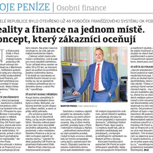 Reality a finance na jednom místě a s jedním konzultantem